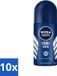 Nivea Men Cool Kick Deodorant Roller - 50 ml - Voordeelverpakking - 10 stuks
