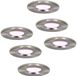 Homeylux Smart Wifi LED inbouwspots 6 stuks dimbaar RGBWW RVS Venezia 6 Watt IP65 - Google Home en Amazon Alexa