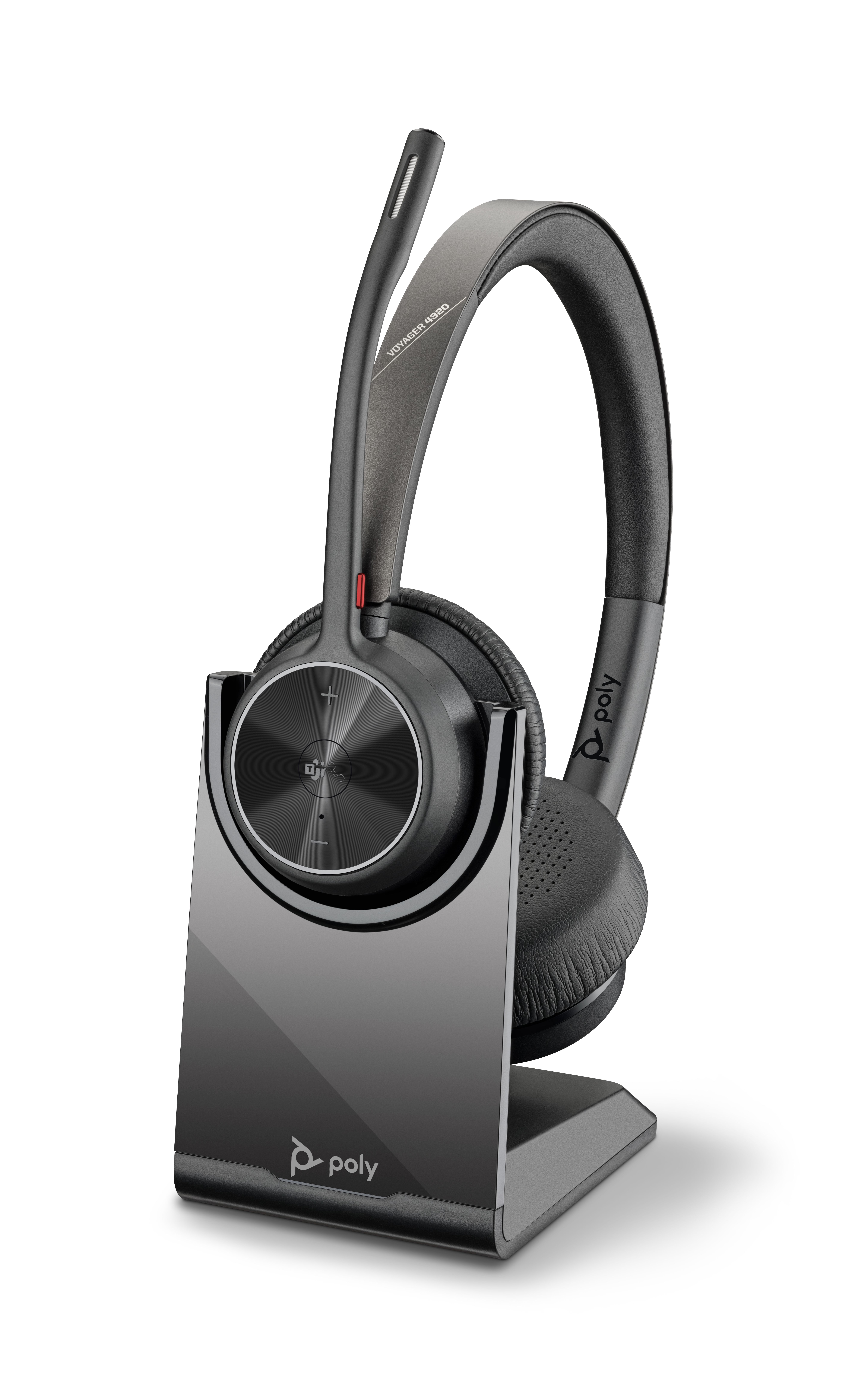 HP Poly POLY Voyager 4320 Microsoft Teams Certified Headset + BT700 dongle + oplaadstatief - Zwart