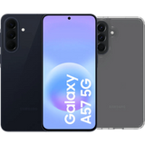 Samsung Galaxy A57 256GB Donkerblauw 5G + BlueBuilt Back Cover Transparant