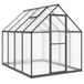 Aluminium serre met basisframe 224x169x195 cm couleur anthracite