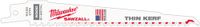Milwaukee Accessoires Milwaukee sloopzaagbladen | thin kerf | hout met spijkers | 300mm x 5 tpi | 5 stuks - 48475037