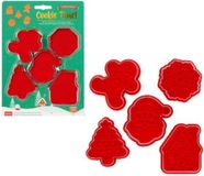 Legami - Kerst Koekjesuitstekers - Rood - Plastic - 5 Stuks