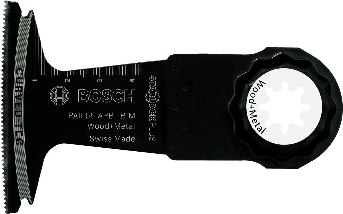 Bosch PAII 65 APB BIM invalzaagblad - 65 x 50 mm - Voor hout en metaal Voorzien van het Starlock Plus opnamesysteem