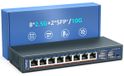 Merkloos Netwerkswitch 10 poorten 2,5g 2 x 10G SFP Ventilatorloos