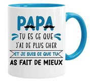 Cadeau Jungle Mug Mok voor papa | Je bent wat ik duurder heb en ik ben wat je het beste hebt gedaan | Toekomstige papa cadeau - Kerstmis - Vaderdag - Verjaardag