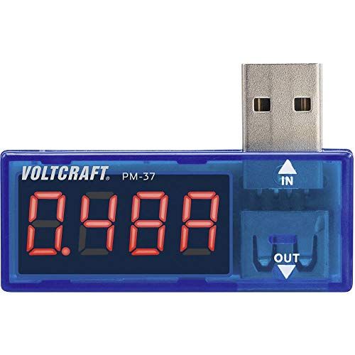 VOLTCRAFT PM-37 USB-stroommeter Digitaal CAT I