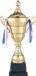 Goods+Gadgets Gouden beker met deksel - Grote trofee (36x17 cm) - Graveerbaar voor sport, toernooien en evenementen - Verfijnde winnaarsbeker voor bijzondere prestaties