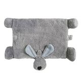 Nobby 61786 knuffeltapijt in hondenvorm, 90 x 60 cm, grijs