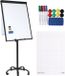 BRASQ Flipover Verrijdbaar - 70x100 cm - Verstelbaar Whiteboard