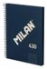 Milan Carnet A5, rigide, quadrillé, 80 feuilles, noir