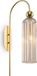 Maytoni Lampe murale antique, verre doré, culot E14, dimmable, Maytoni MOD302WL-01CG, 40W
