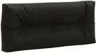 vidaXL Pallet rugkussen VIANEN 100% Polyester Zwart 120 x 60 x 12 cm