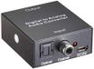 PremiumCord Digital naar analoge audioconverter, Toslink/SPDIF op 2x Cinch RCA-RCA, incl. voeding, metalen behuizing, kleur zwart