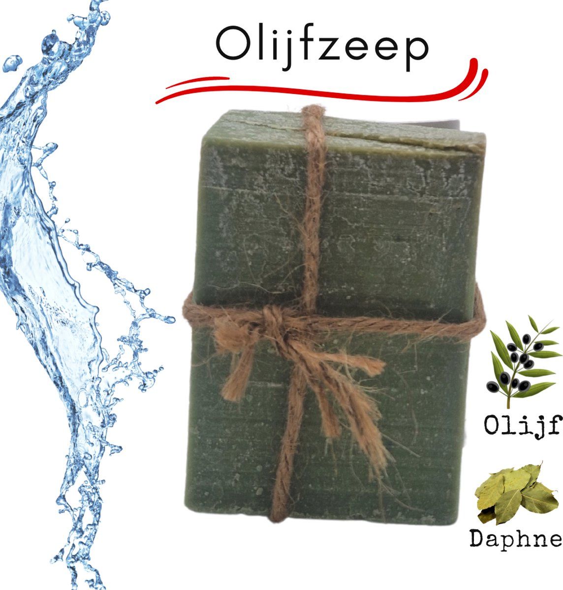 Biosoaps 4x Aleppo Zeep Daphne - Natuurlijke zeep - Olijfzeep - Olijfolie zeep - Badzeep - 4 stuks