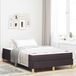 Maison Exclusive - Lit boxspring avec matelas, brun foncé, 120 x 200 cm, rembourré
