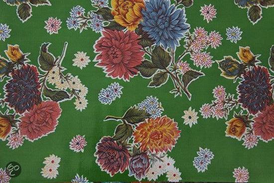 Atelier Du Baj Chrysant Green Mexicaans Tafelzeil - 250 x 120 cm