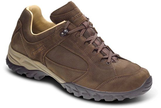 Meindl Lugano Wandelschoen - Heren leren lage wandelschoenen - Mahagoni - Maat 46 - Bruin