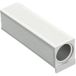 Häfele Plaque d'adaptation longitudinale à coller pour amortisseur de porte Smove, gris, à coller