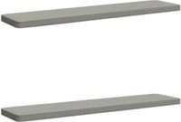 vidaXL - 2-delige - Coussin de banquette - VUGHT - 2 - st - 100% - Polyester - Gris