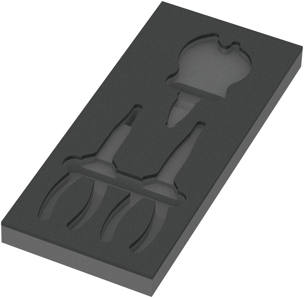 Wera 9881 Schuimrubberen inzetstuk voor KNIPEX tangen Set 2