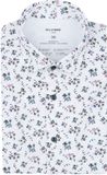 OLYMP Luxor Overhemd 24/Seven Print Wit - Maat 44 - Heren