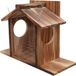 Merkloos / Sans marque Wan GmbH Houten Eekhoorn Voederhuis - Voederstation Tuin - Dieren Voeren - Ruime Voederbak - 23.5 x 12.5 x 33 cm - Multicoloured