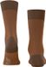 FALKE Fine Shadow gedessineerd katoen sokken heren bruin - maat 45-46