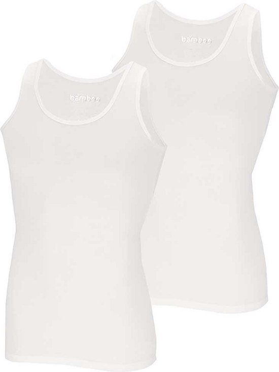 Apollo Heren Onderhemd Bamboe 2-pack Wit L