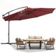 TRUEFLASH SAS Sonnenschirm 3,5m Rot