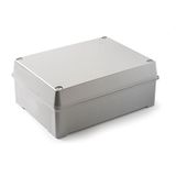 FAMATEL Waterdichte behuizing IP55 | drukdeksel | zonder kegel | 310x240x125 | grijs