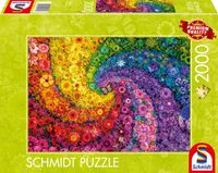 Schmidt Legpuzzel Kleurrijke bloemenwerveling 2000 stukjes