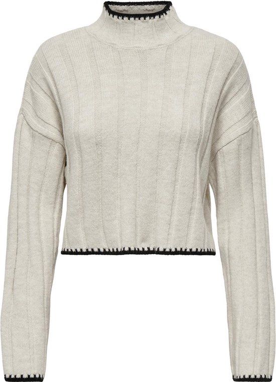 ONLY ONLCHICK STITCH LS HIGHNECK KNT NOO Trui - Beige - XL