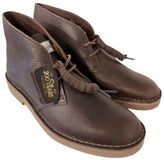 Clarks Veterboot Desert Boot Evo Donkerbruin Glad Leer Verwisselbaar Voetbed