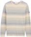 Tom Tailor Gebreide trui met streeppatroon - Maat M - grey white stripe