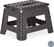 Merkloos / Sans marque Relaxdays Opstapje Inklapbaar - Zwart - 150 kg