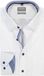 OLYMP Luxor comfort fit overhemd - wit (contrast) - Strijkvrij - Boordmaat: 40 (EU maat: M)
