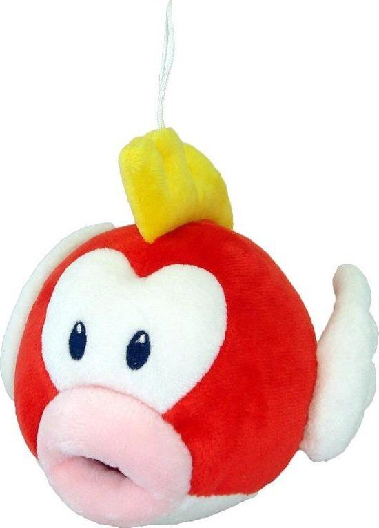 San-ei Co NINTENDO - SUPER MARIO - CHEEP CHEEP Plush 16Cm