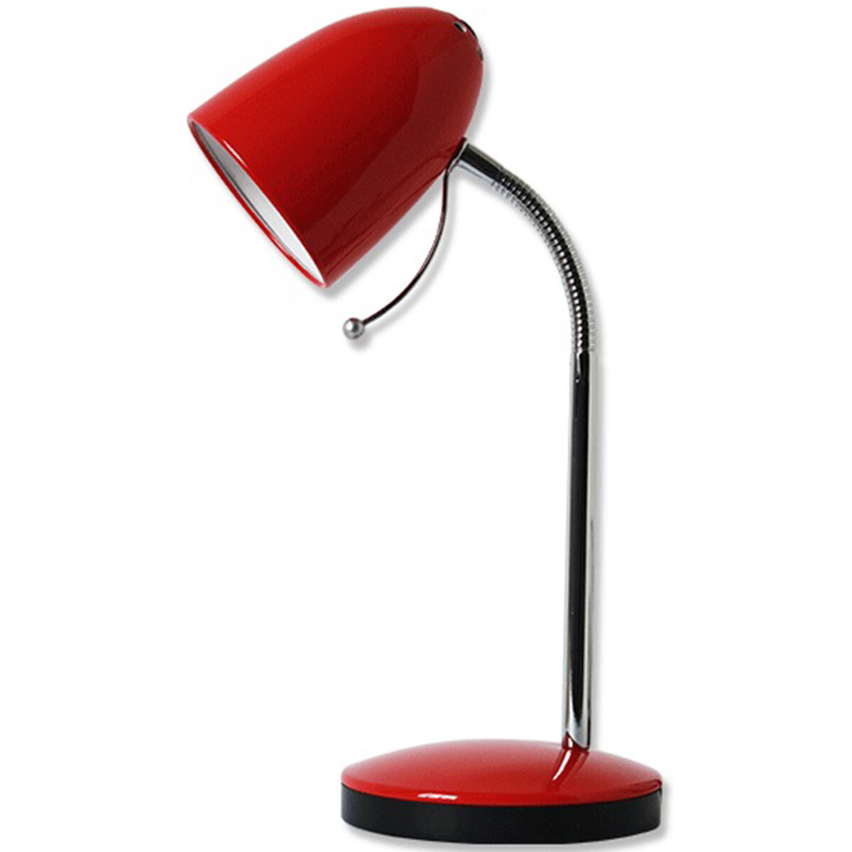 BES LED LED Bureaulamp - Aigi Wony - E27 Fitting - Flexibele Arm - Rond - Glans Rood