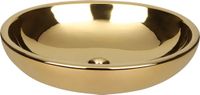 Differnz Dias Waskom - Keramiek Goud - 50 x 38 x 14 cm