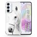 Versterkte Samsung Galaxy A35 5G Animal Paard Crystal Versterkte hoes