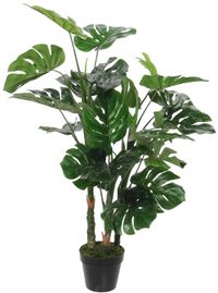 Mica Decorations Kunstplant Monstera in Pot Rubber Groen - 100 x ¯75 cm