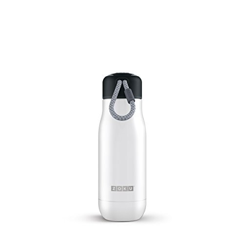 Zoku thermosfles Hydration 350 ml RVS wit