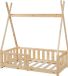 en.casa Kinderbed Tipi grenen met uitvalbeveiliging 70x140 cm houtkleurig