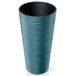PROSPERPLAST Bloempot Scandinavisch blauw met reservoir, Furu-collectie, 30 x 30 x 57,5 cm, inhoud 15 liter