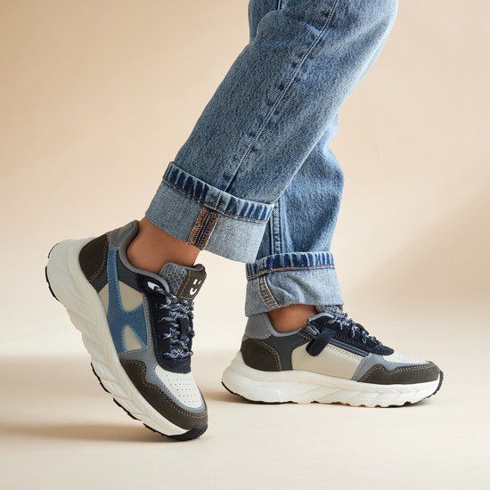 Muyters Sneakers blauw Leer - Maat 27 - Kinderschoenen