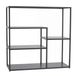 Mendler Hwc-p98, Étagère De Salon, Étagère Sur Pied, Étagère De Rangement, Métal Industriel 80 X 80