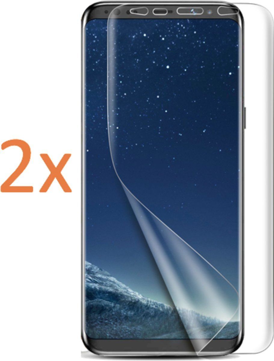 iCall 2x Screenprotector voor Samsung Galaxy S8 - Glas PET Folie Screen Protector Transparant 0.2mm 9H