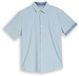 Tom Tailor - Chemise coupe droite en coton à manches courtes - Taille M - structure à pois bleu clair