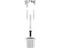 Roca Knop Roca D2D Dubbel Kort Tankontlader Zilver